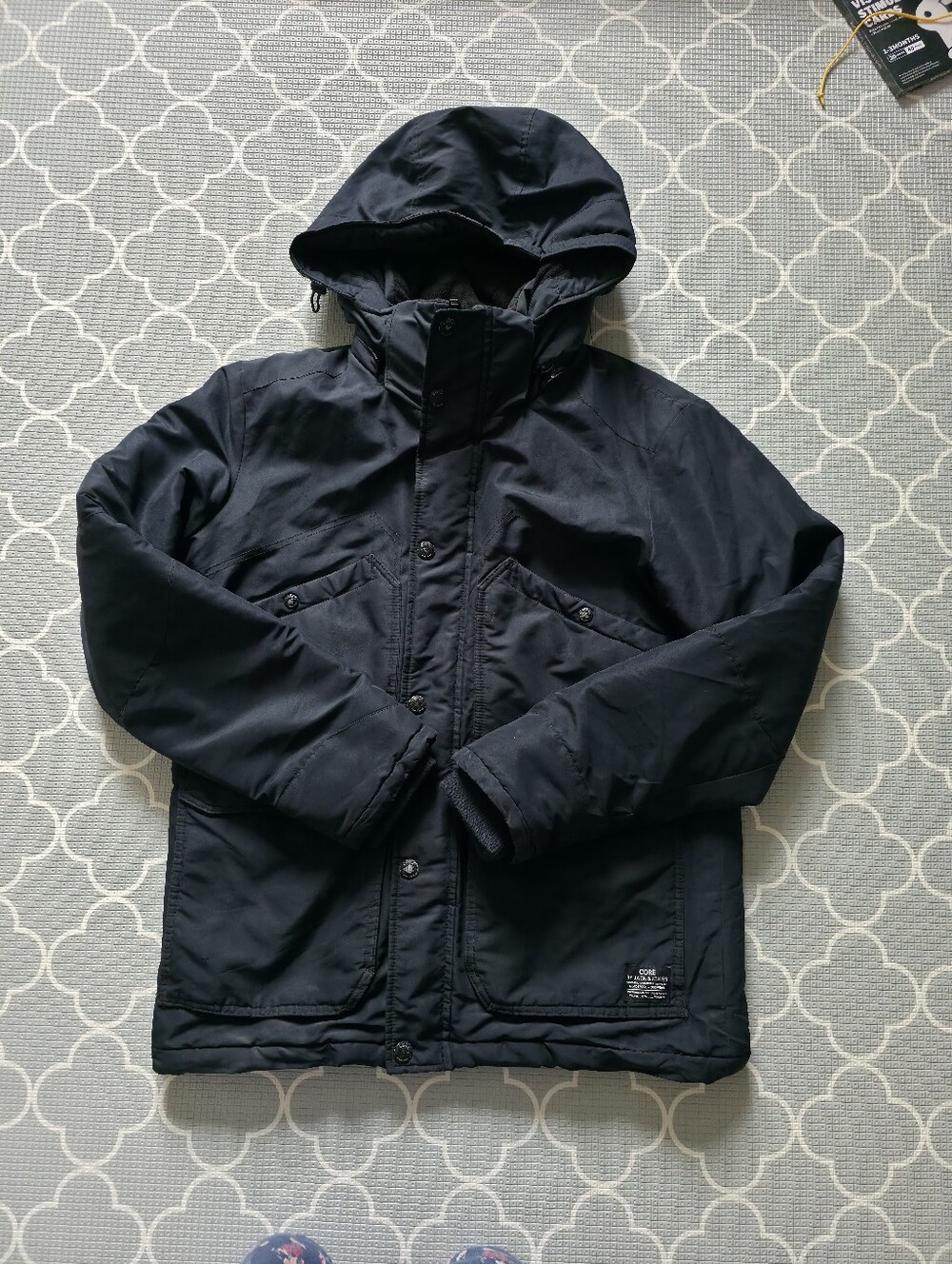 Jack & Jones Men's Black Hooded Jacket